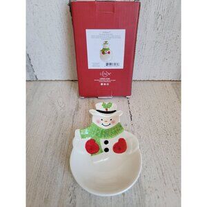 Lenox NEW snowman spoon rest holiday‎ Xmas home kitchen decor